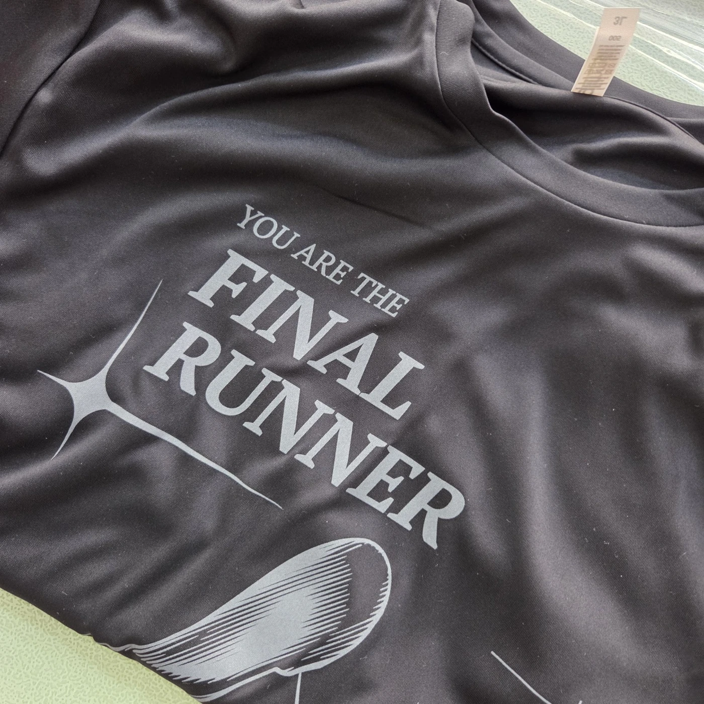 Final Runner 티셔츠 인쇄 디테일